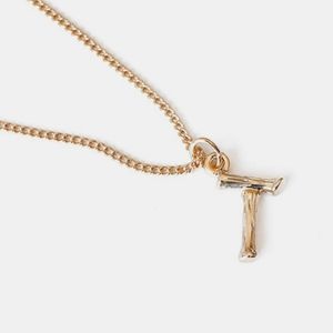 Letter "T" Pendant Necklace